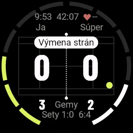 Upozornenie na výmenu strán po nepárnom geme